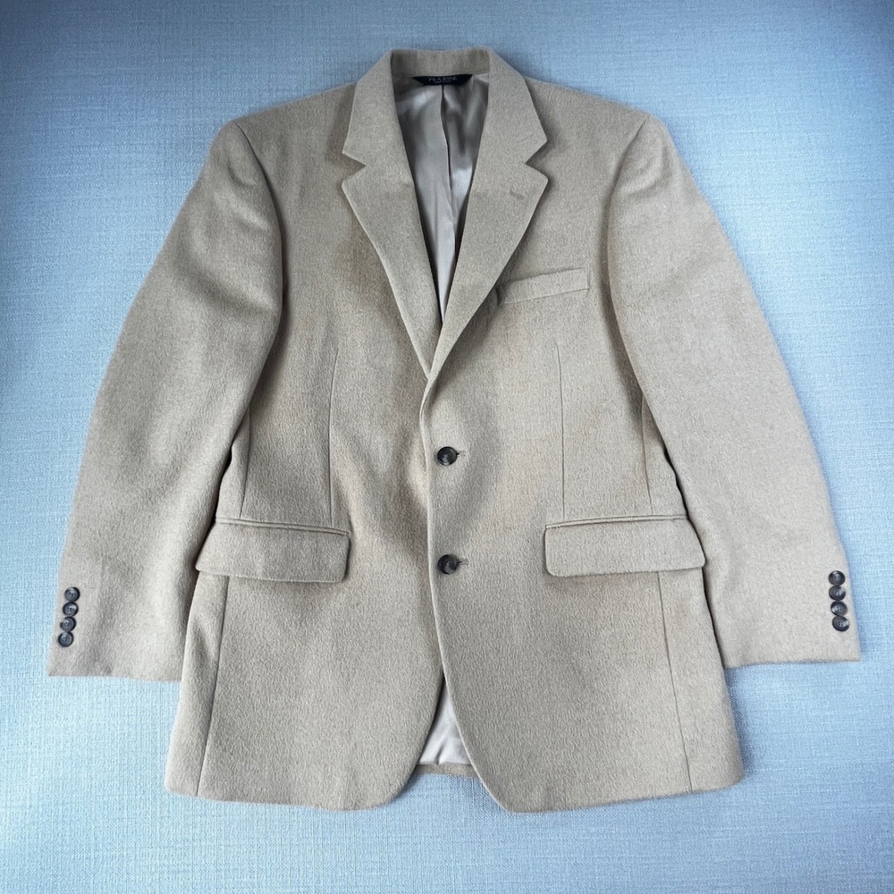 Jos. A. Bank Blazer Mens 41R Tan 100% Camelhair Two Button Sport‎ Coat Jacket